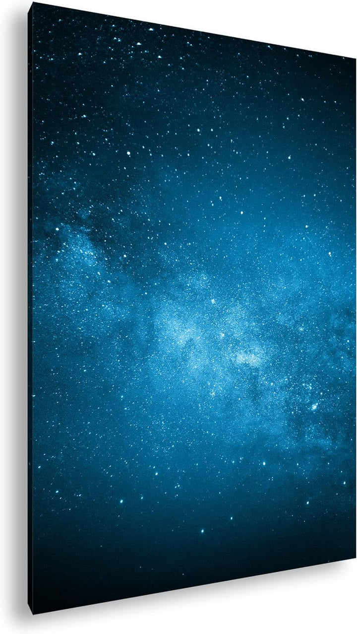 deyoli zauberhafte Milchstrasse Format: 80x60 Effekt: Monocrome Blau als Leinwand, Motiv fertig gera