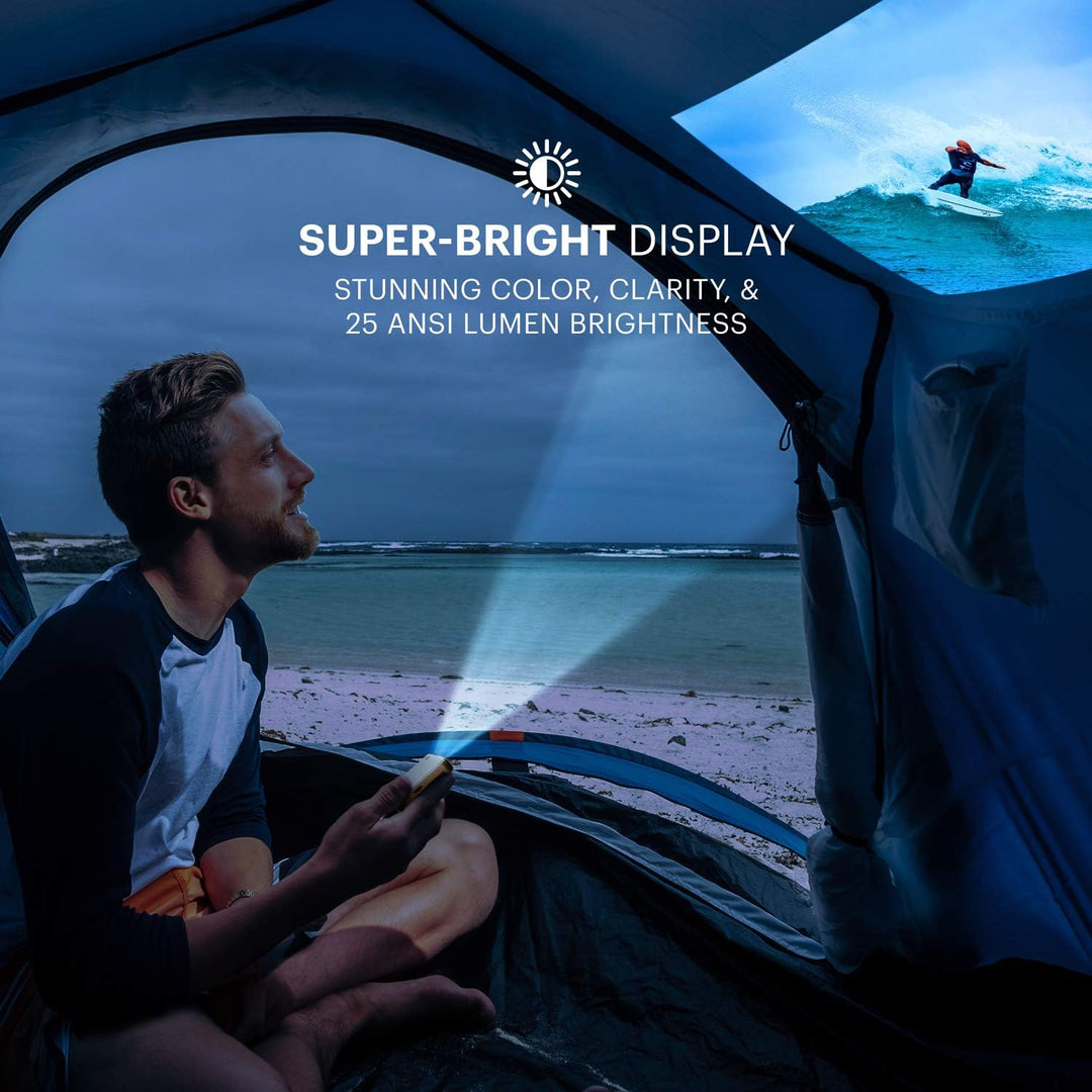 KODAK Ultra Mini 75 Lumen tragbarer Projektor - Wiederaufladbarer HD LED DLP mit HDMI, USB und Micro