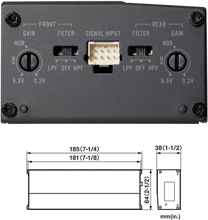 PIONEER GM-D1004 Auto/KFZ Kompakt Plug & Play Upgrade IVerstärker/Endstufe kompatibel mit MERCEDES -