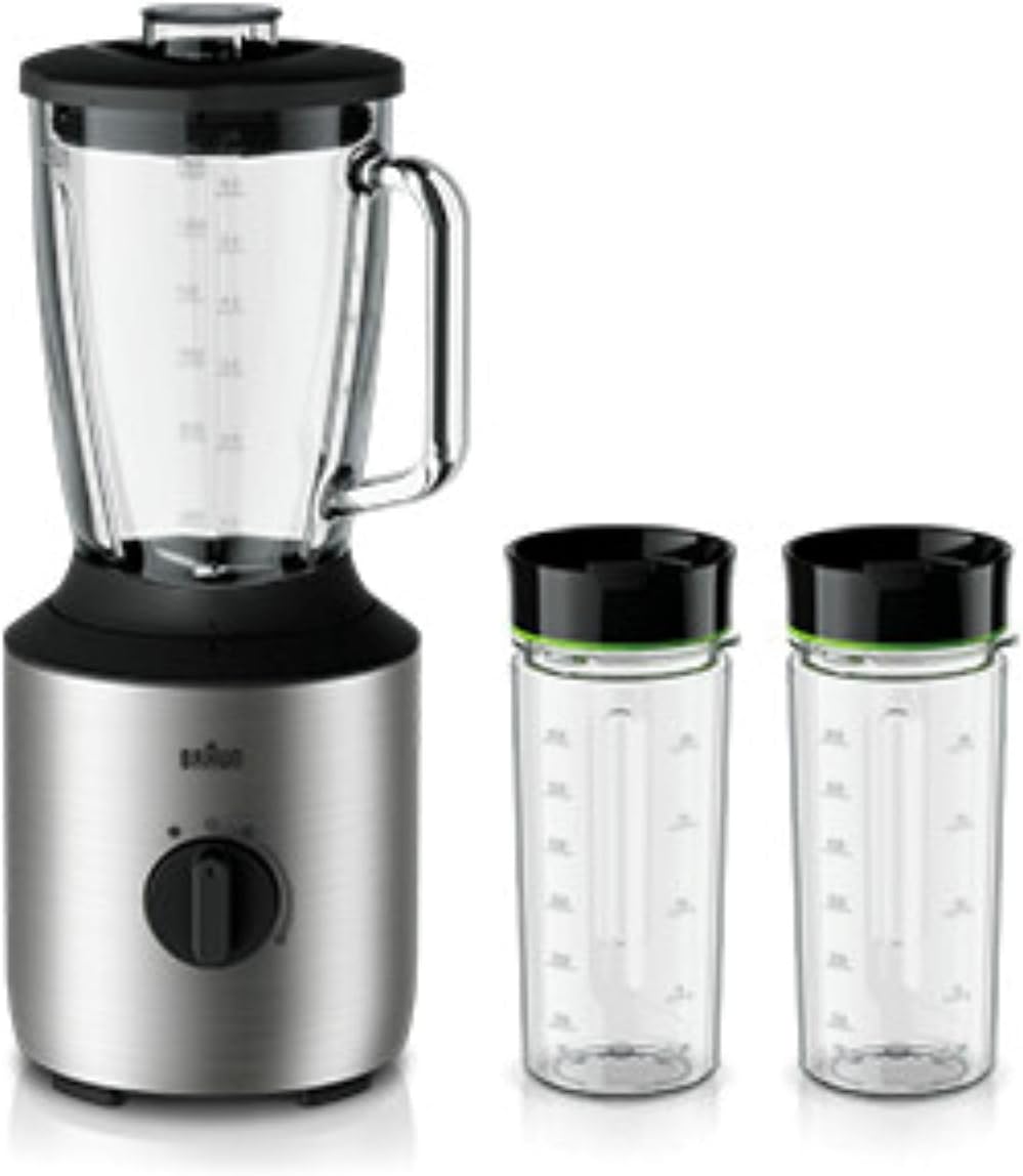 Braun Household PowerBlend 3 JB 3272 Standmixer - 1,5 l Glas-Mixaufsatz, Küchenhelfer zum Zerkleiner