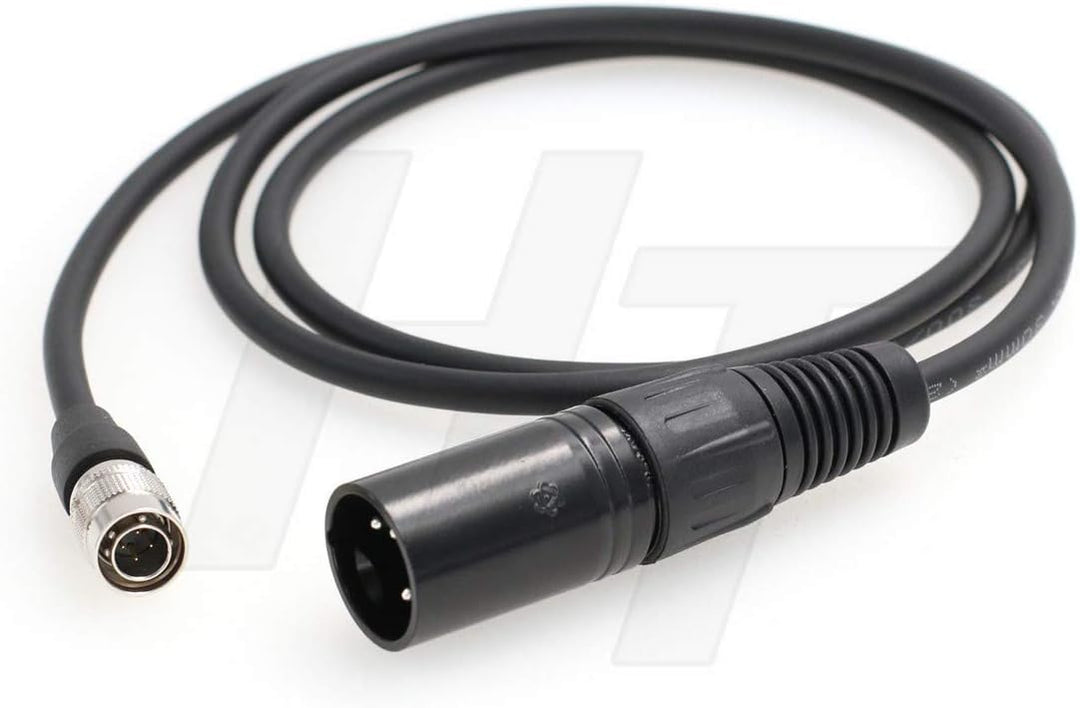 HangTon Stromkabel XLR 4 Pin auf Hirose 4 Pin Soundgeräte Zaxcom Recorder