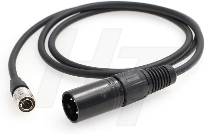 HangTon Stromkabel XLR 4 Pin auf Hirose 4 Pin Soundgeräte Zaxcom Recorder