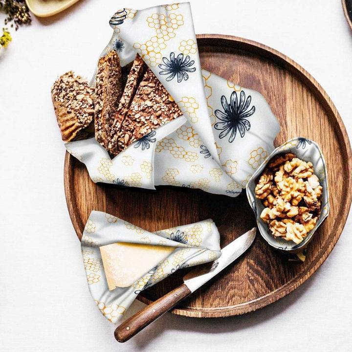 8er Set Bienenwachstücher für Lebensmittel I Beeswax Wrap I Bienenwachstuch I Wachstuch I Wiederverw