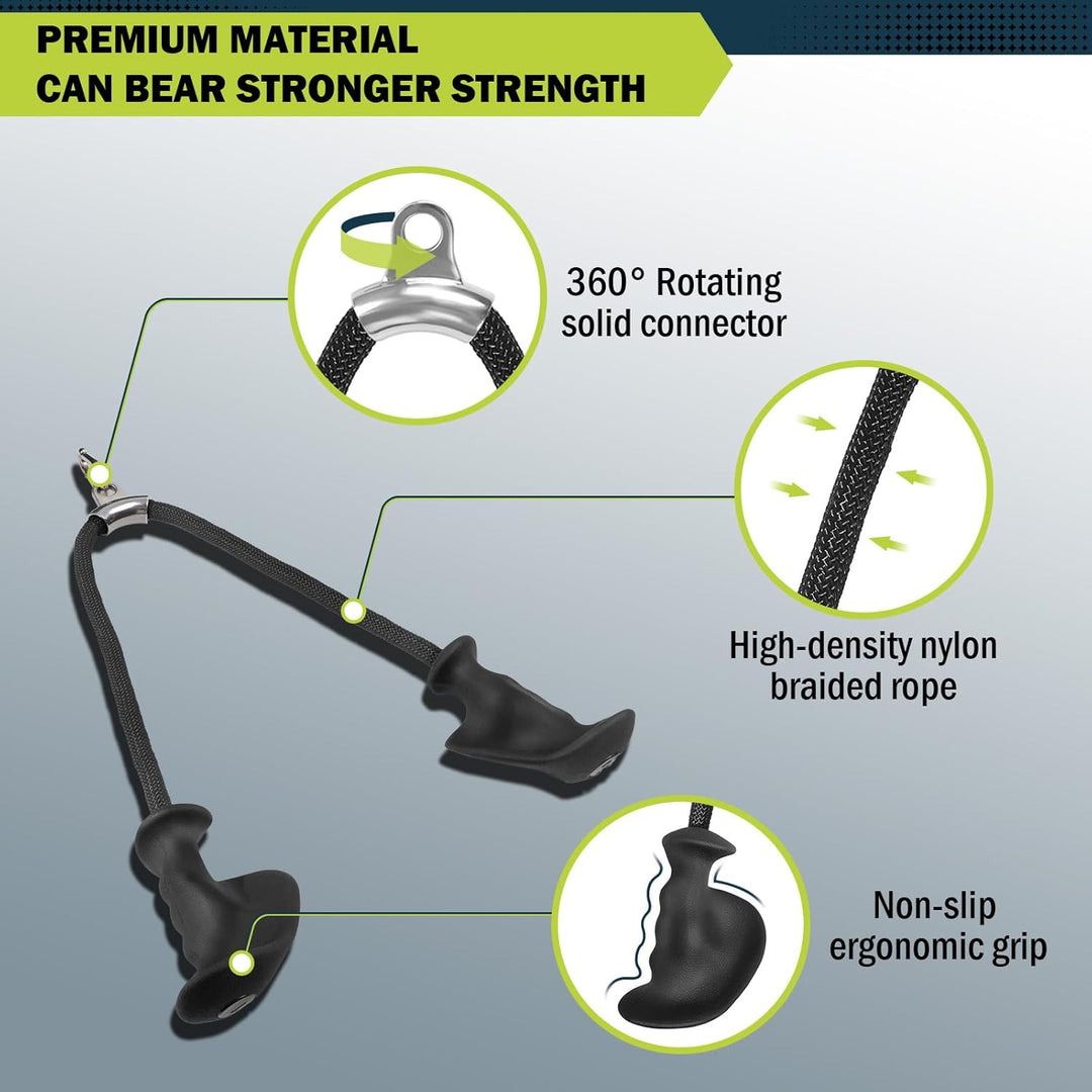 DASKING Trizepsseil Unterarmtrainer Ergonomisches Griffe, Kabelmaschine Trizeps Ergonomischen Rutsch