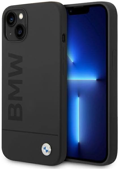 BMW BMHMP14MSLBLBK hülle für 14 Plus 6,7" schwarz/Black hardcase Silicone Signature Logo