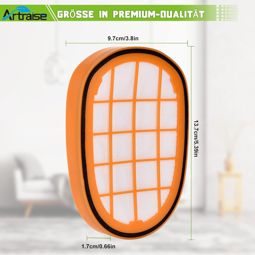 Artraise Filter für Philips SpeedPro Max Staubsauger, 6 Stück für Philips FC6812 FC6813 FC6822 FC682