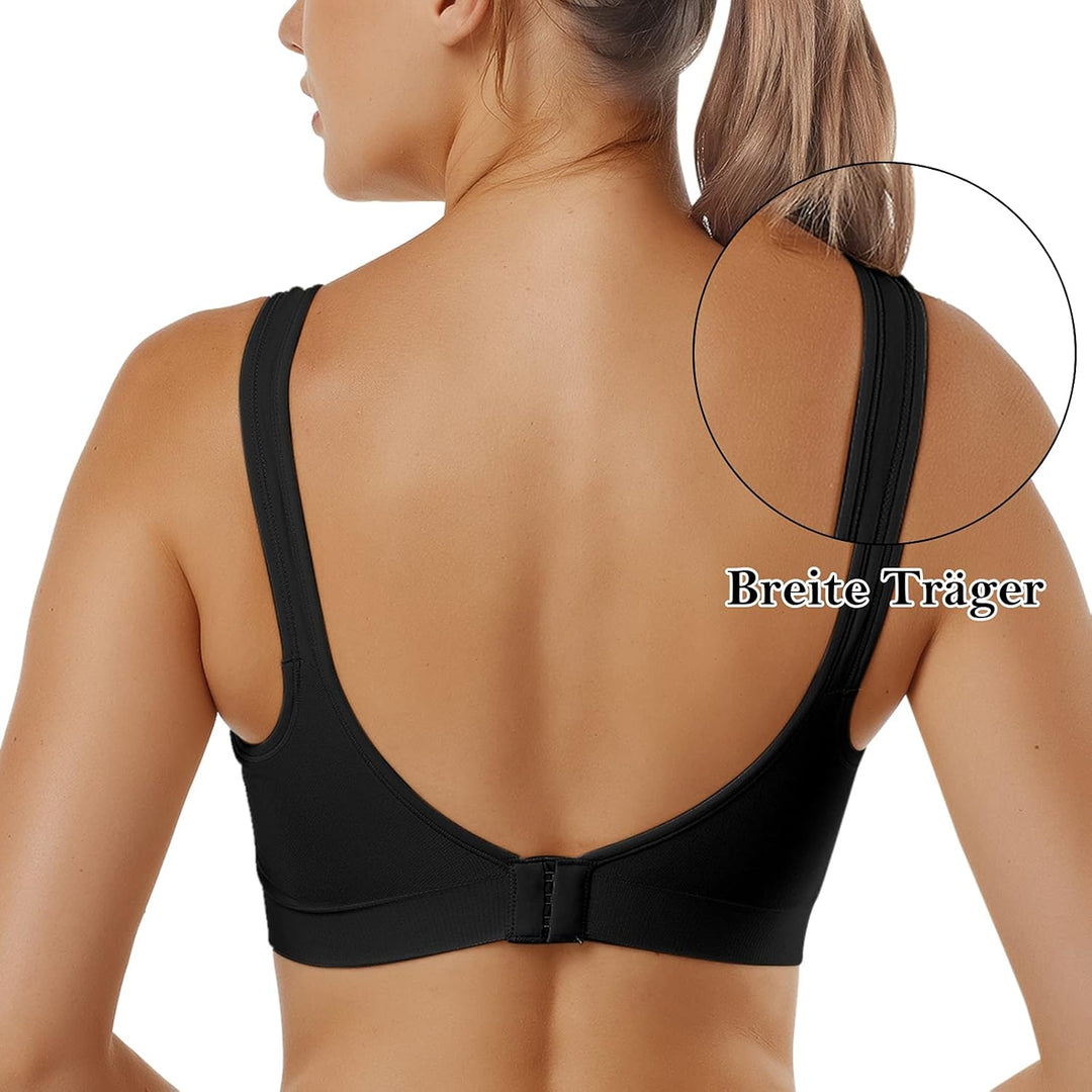 Vertvie Damen 1/2/3er Set Sport BH Einfarbig Ohne Bügel Bustier Klassische Bequem Stretch Bra Mittle