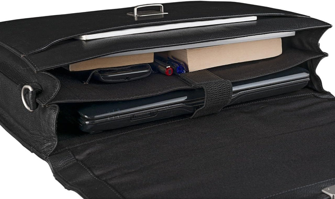 STILORD 'Robert' Aktentasche Businesstasche 15,6 Zoll Laptopfach passend für grosse DIN A4 Ordner mi