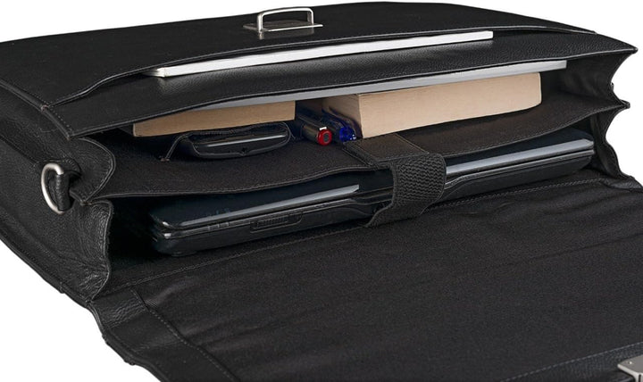 STILORD 'Robert' Aktentasche Businesstasche 15,6 Zoll Laptopfach passend für grosse DIN A4 Ordner mi