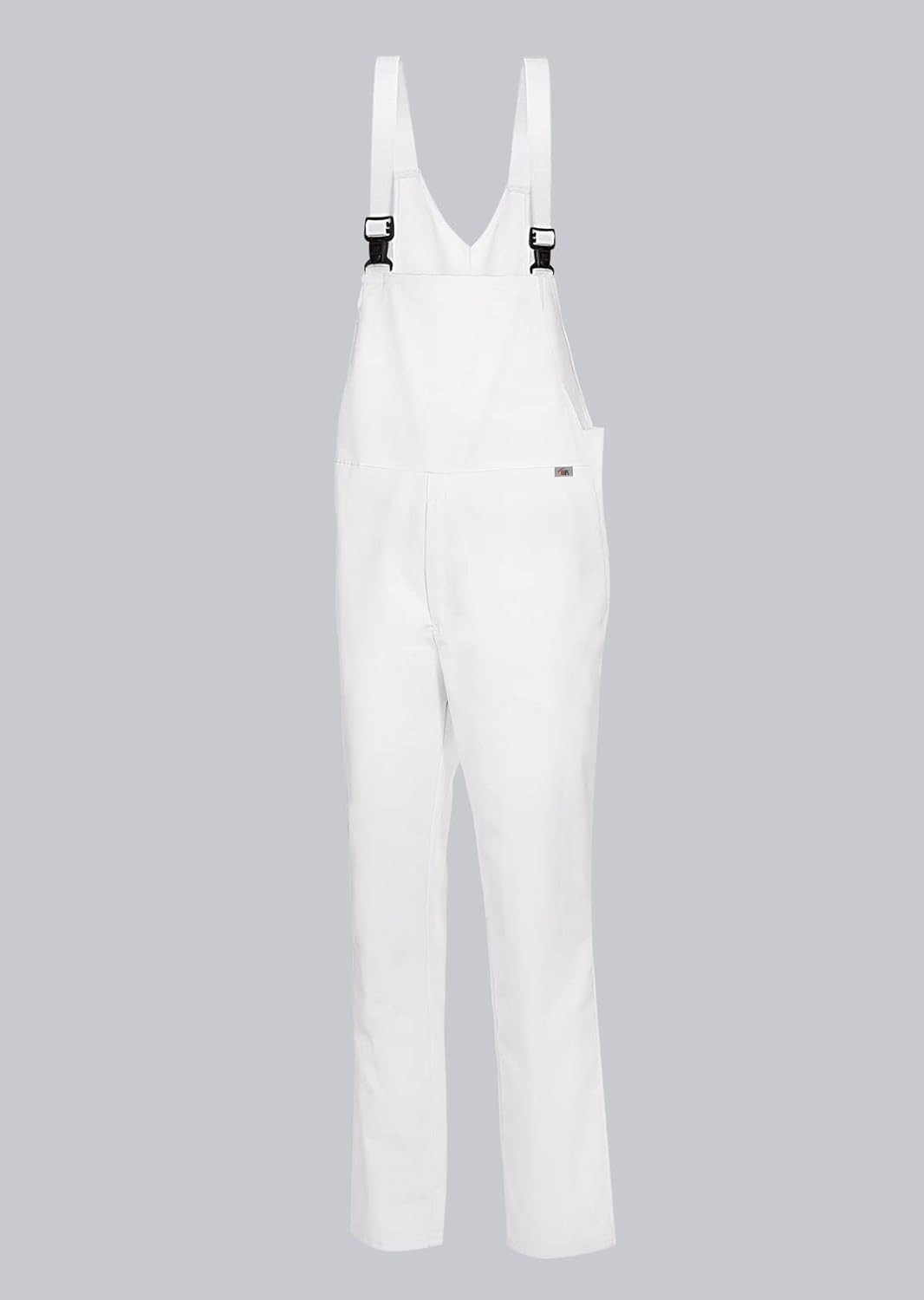 BP 1675-558-21-Ln Unisex Latzhose, mit Gummizug in der Taille, 245,00 g/m² Stoffmischung, weiss, Ln