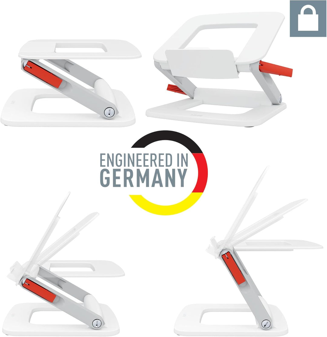 Leitz höhenverstellbarer Laptopständer mit mehreren Winkeln, für 13“ - 15“ Laptops, 6 voreingestellt