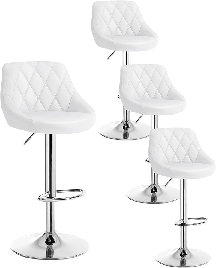 WOLTU 4er Set Barhocker Bistrohocker Tresenhocker Barstuhl Höhenverstellbar, Drehbar, Sitzfläche aus