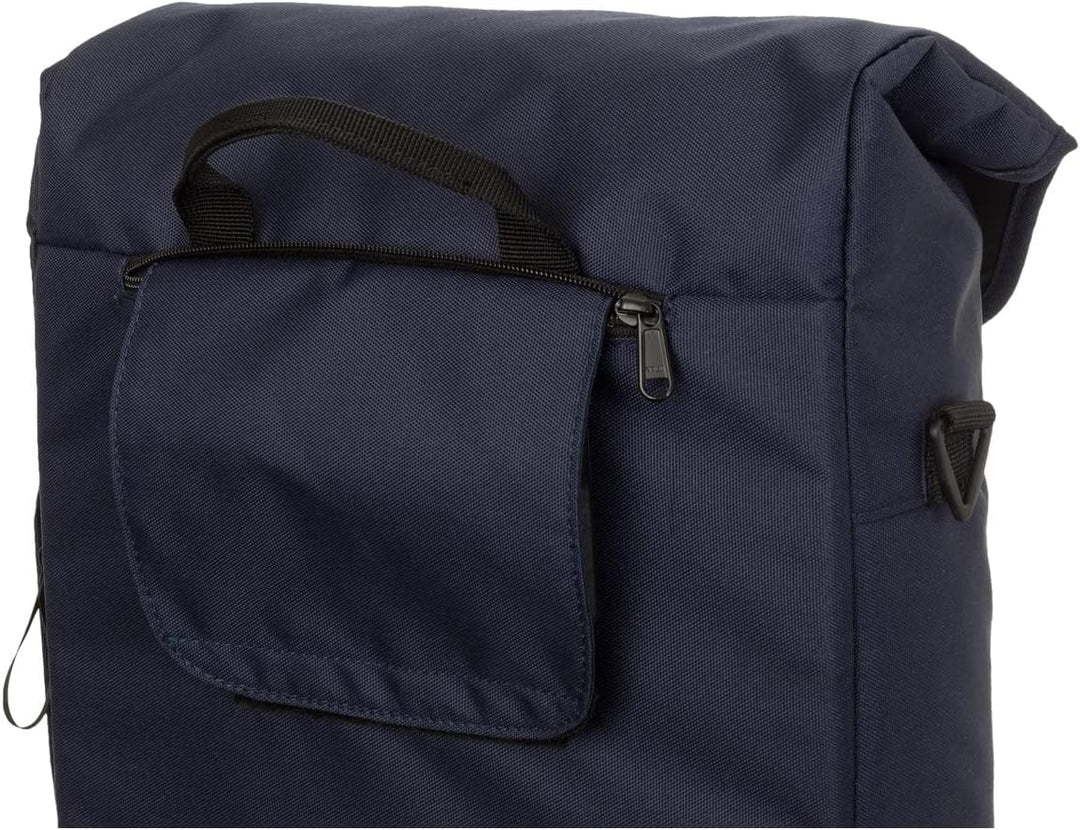 AGU Essentials DWR Urban Klickfix Fahrradtasche für Gepäckträger, 17L Seitentasche Fahrrad mit Schul