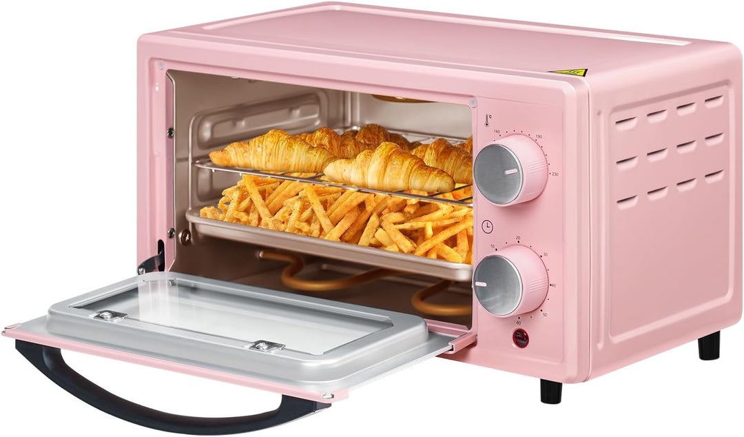 WOLTU Mini Backofen 12 Liter, 800 Watt Toasterofen | Pizzaofen | Krümelblech mit Timer Minibackofen