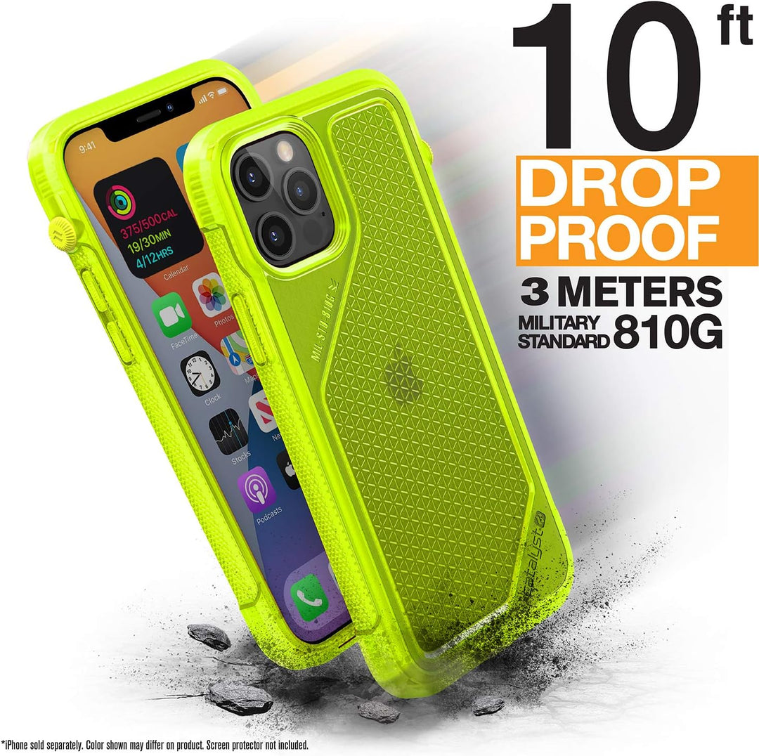 Catalyst Vibe Series Hülle, designt für iPhone 12/12 Pro, patentierte drehbare Stummschaltung, 3 m f