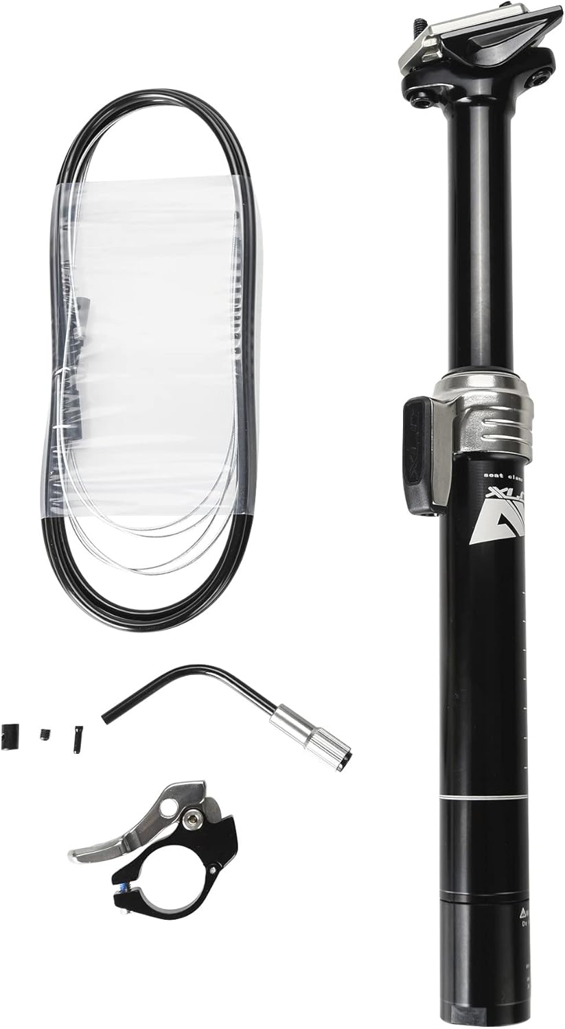 XLC Unisex – Erwachsene All MTN Teleskopsattelstütze SP-T10 305 mm Schwarz, 305 mm Schwarz