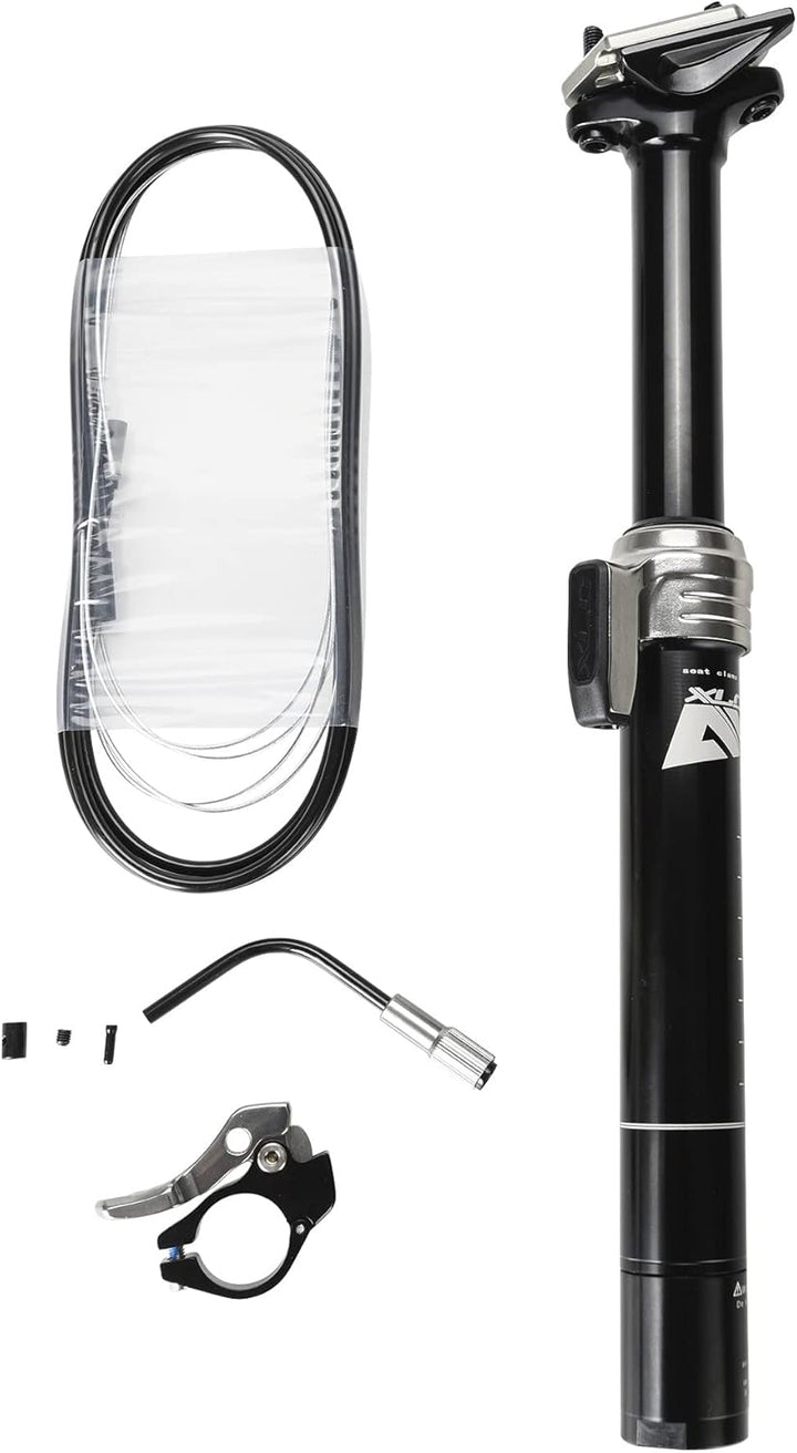 XLC Unisex – Erwachsene All MTN Teleskopsattelstütze SP-T10 305 mm Schwarz, 305 mm Schwarz