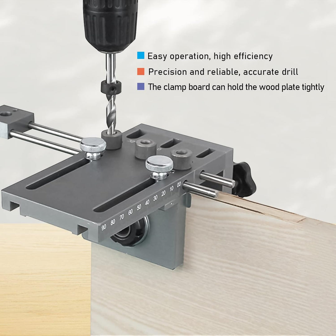 Bohrschablone,CEIEVER Bohrhilfe 6/8/10/15mm Dübelhilfe Bohrlehre aus 6061 Aluminium Legierung,pocket