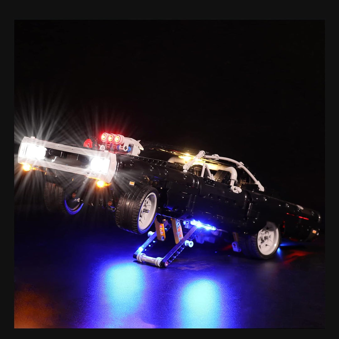 Led Licht Set für Lego Dom's Dodge Charger,Dekorations Led Beleuchtungs Set für Lego 42111 Technic R