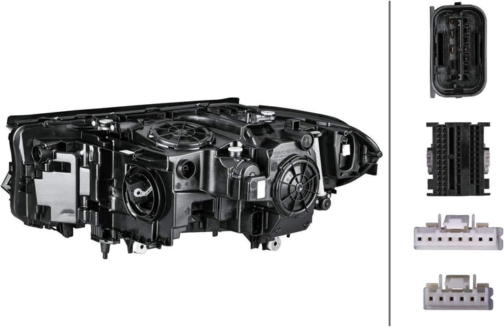 HELLA 1EX 354 836-121 LED Scheinwerfer - für u.a. BMW 5 (G30, F90) - CCC/ECE - für Rechtsverkehr - r