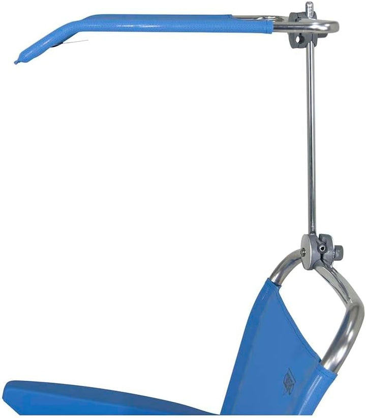 Crespo Sonnendach Campingstuhl P199 Sonnen Schirm Schutz Klappstuhl Strand Stuhl Blau, Blau
