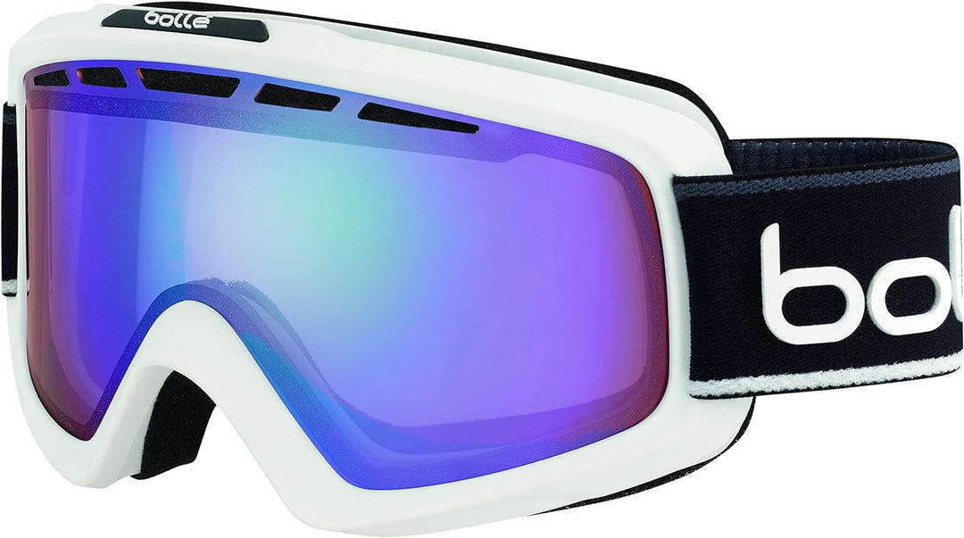 Bollé Unisex Nova Ii Schneebrille M-L Matte White/Black Neon, M-L Matte White/Black Neon
