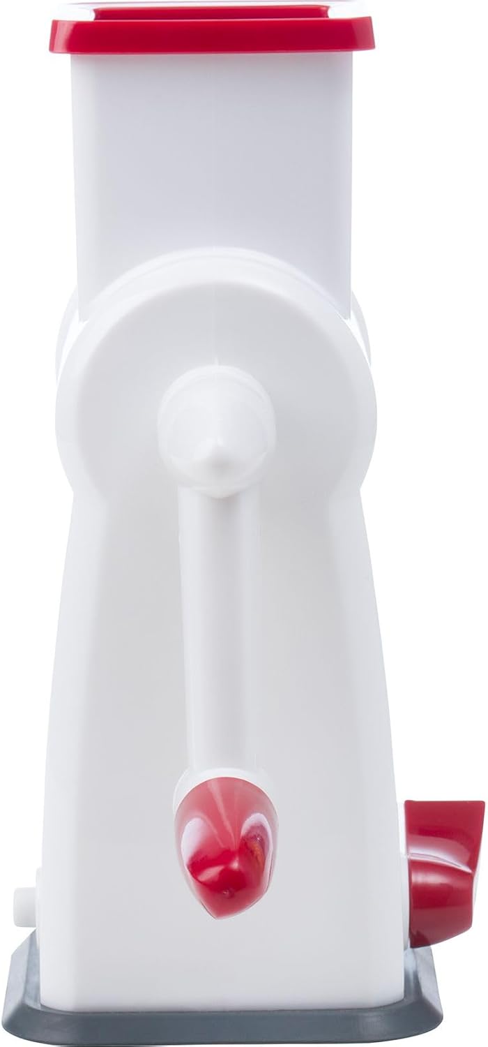 Westmark Mandel-Trommelmühle mit Saugfuss, Höhe: 18,9 cm, Rostfreier Edelstahl/Kunststoff, Almondo,