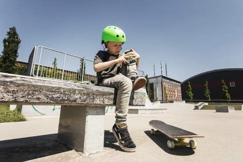 HUDORA 84103 - Skateboard-Helm, Scooter-Helm anthrazit, Gr. 51-55, Skate Helm, Fahrrad-Helm 56-60 Gr