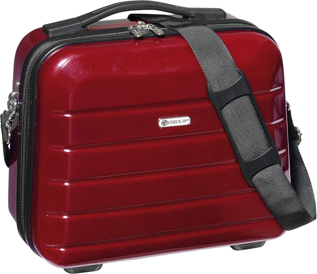 Check in Kosmetikkoffer London 2.0, Carbon/rot Carbon / Rot, Carbon / Rot