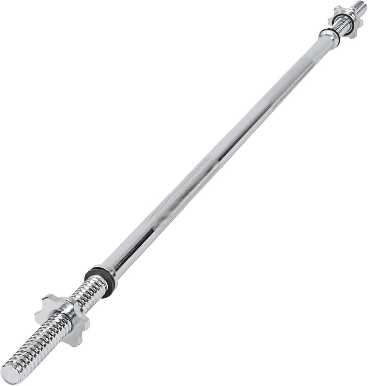 wuuhoo® Langhantelstange Henry - 180cm / 150 cm / 120 cm Hantelstange 25mm, Stahl verchromte Hantel