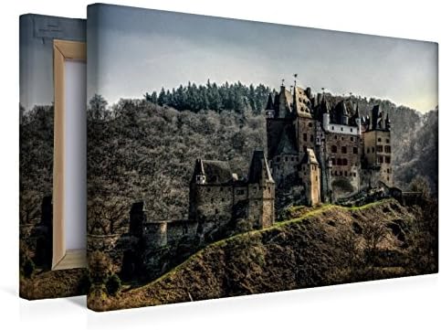 Premium Textil-Leinwand 45 x 30 cm Quer-Format Burg Eltz | Wandbild, HD-Bild auf Keilrahmen, Fertigb