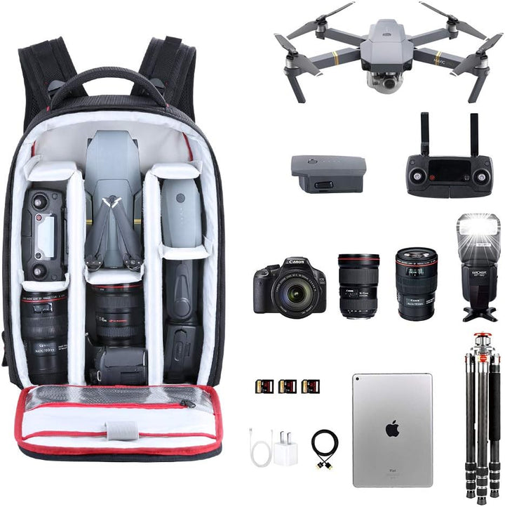 Beschoi Fotorucksack wasserdicht Kameratasche Kamerarucksack mit Laptopfach für Canon Sony Nikon Oly