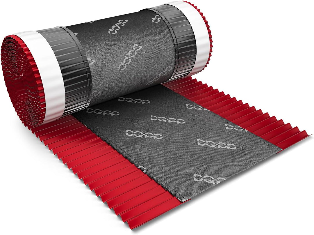 DQ-PP FIRSTBAND | Länge 5m | vRoll | Breite 390mm | Kirsche RAL 3011 | Aluminium PP Vlies | Selbstkl