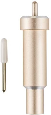 Cricut 2004225 395905 Premium-Feinschnittklinge + Gehäuse, Gold, Multicolour,OneSize Hochwertige fei