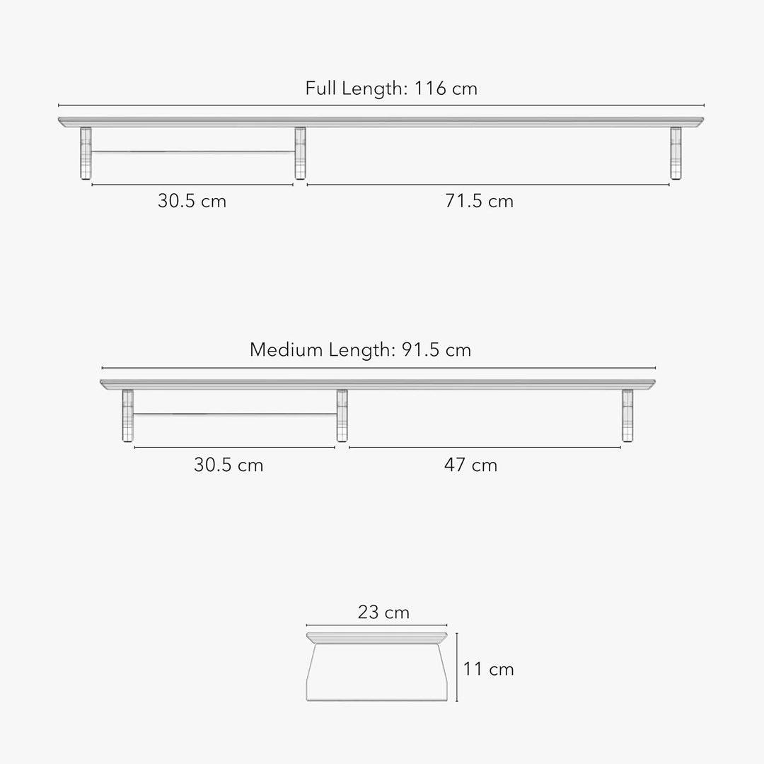 Schreibtischregal aus Holz Monitorständer Prämie Desk Shelf Monitor Stand Black Wood Cockpit Schreib