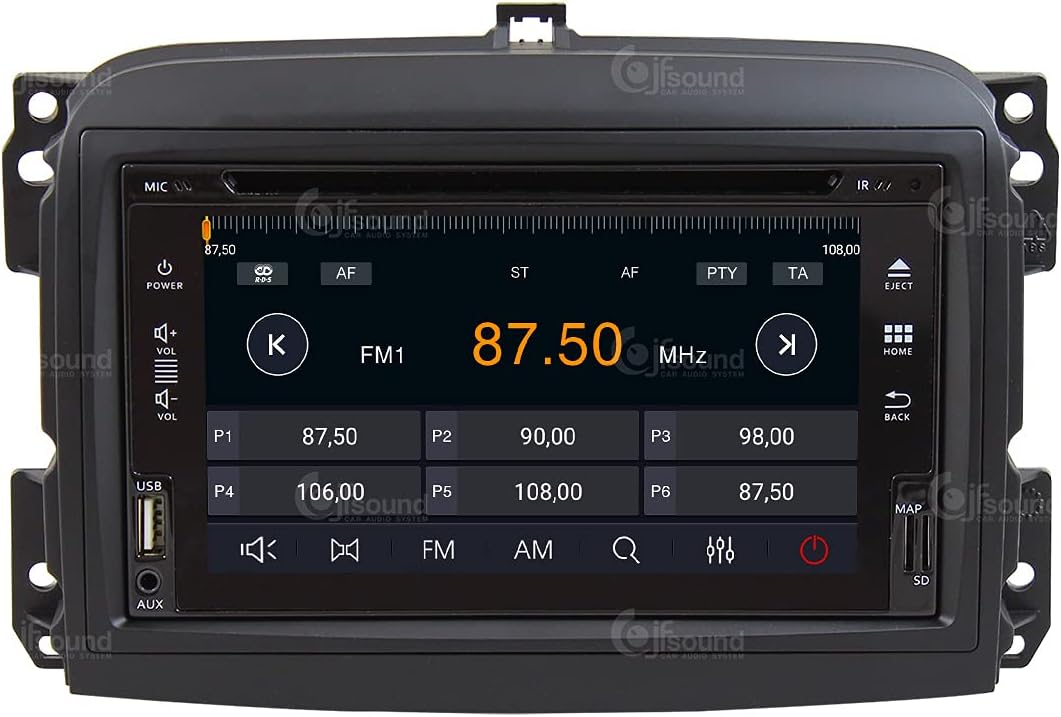 Costum fit Autoradio für FIAT 500L Old DVD Android GPS Bluetooth WiFi Dab USB Full HD Touchscreen Di