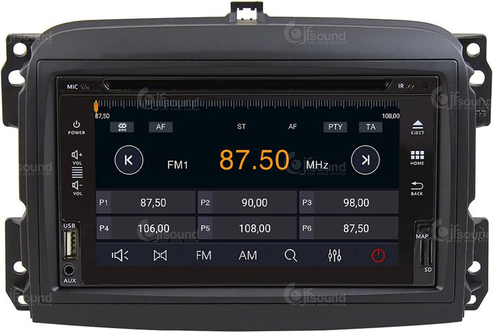 Costum fit Autoradio für FIAT 500L Old DVD Android GPS Bluetooth WiFi Dab USB Full HD Touchscreen Di