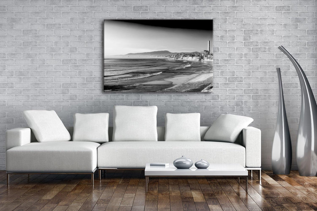deyoli zauberhafte Küste von Kalifornien Format: 80x60 Effekt: Schwarz/Weiss als Leinwand, Motiv fer