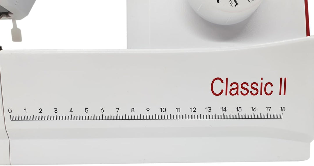 CARINA Classic II Nähmaschine I 23 Stichprogramme I Einfädelhilfe I Auto-Fadenspannung & Fadenabschn