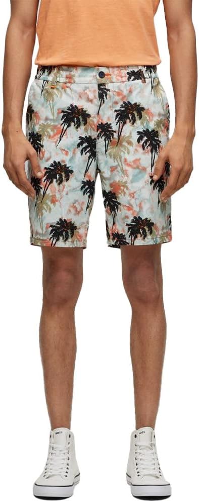 BOSS Herren Taber Shorts Flat Packed 44 Open Blue462, 44 Open Blue462