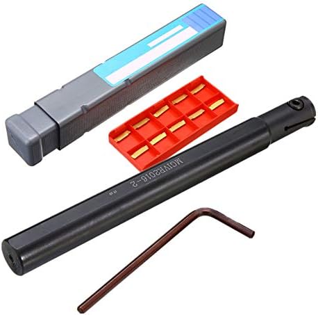 Sxdluzi 10pc Mgmn200 Hartmetalleinsatz + 1pc Hohe Spannkraft Mgivr2016-2 Drehmaschine Drehwerkzeug +