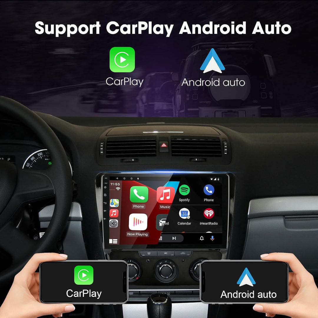 LEXXSON Android 10.1 Autoradio für Skoda Octavia 2009-2013 | 10 Zoll Touchscreen AM FM Radio GPS Nav