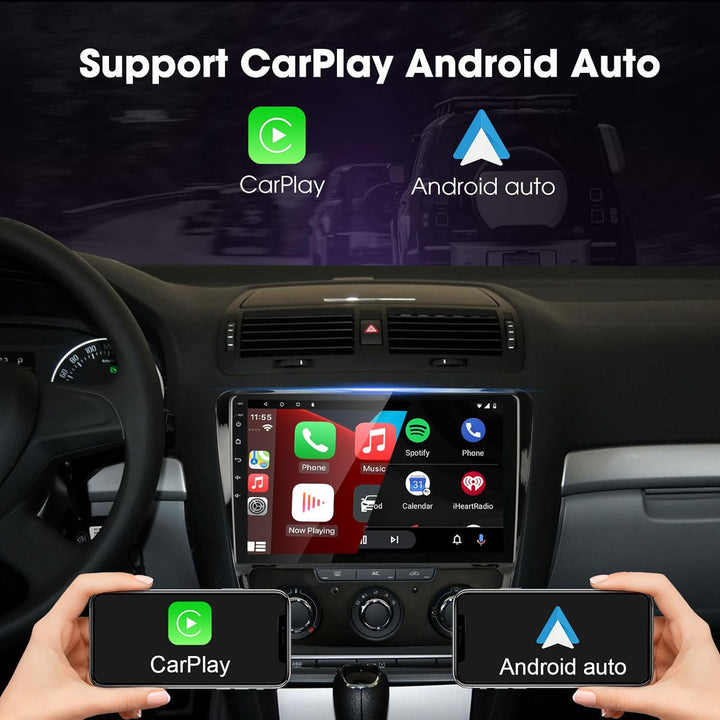 EZoneTronics Android 10 Autoradio Stereo für Skoda Octavia 2009-2013 10-Zoll-Touchscreen GPS-Navigat