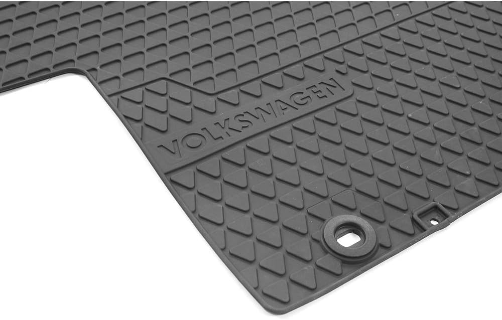 Volkswagen 7H106150282V 7H1061502 Fussmatten 82V Fussmatten 2X Gummimatten Allwettermatten, schwarz,