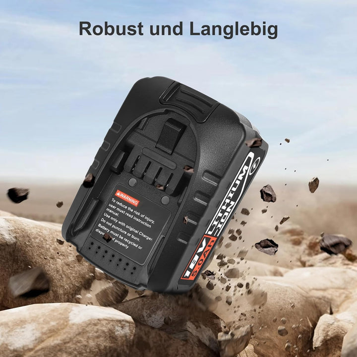 5000mAh Ersatzbatterien fĂĽr Bosch Haus und Garten PBA PSB PSR 18 V Akku Werkzeuge, fĂĽr Gardena Akku,