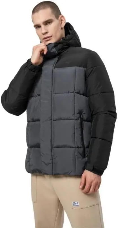 4F Herren Mantel 3XL Anthrazit, 3XL Anthrazit