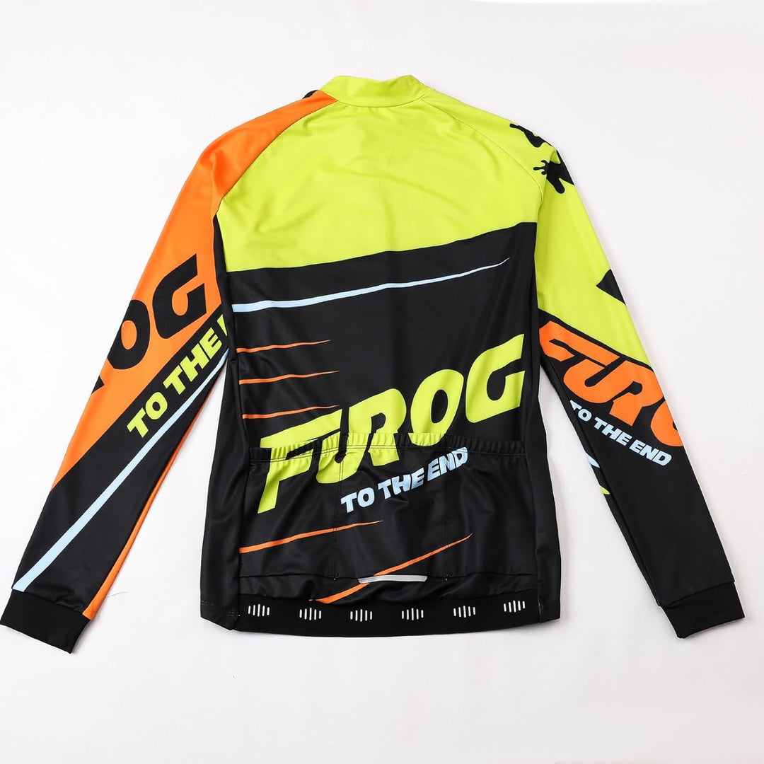 UGLY FROG ZRSY23Fu Herren Radtrikot Fahrradtrikot Langarm, Winter Vlies Warm Leicht Fahrradbekleidun