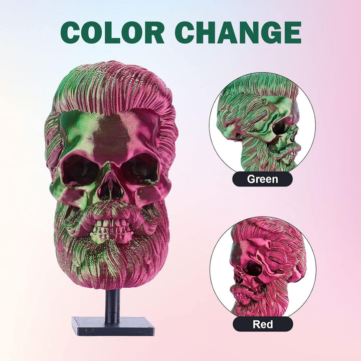 ERYONE Dual Zweifarbig PLA Filament 1.75mm, 3D Drucker Filament 1kg Spule +/- 0,02 mm, Rote und Grün