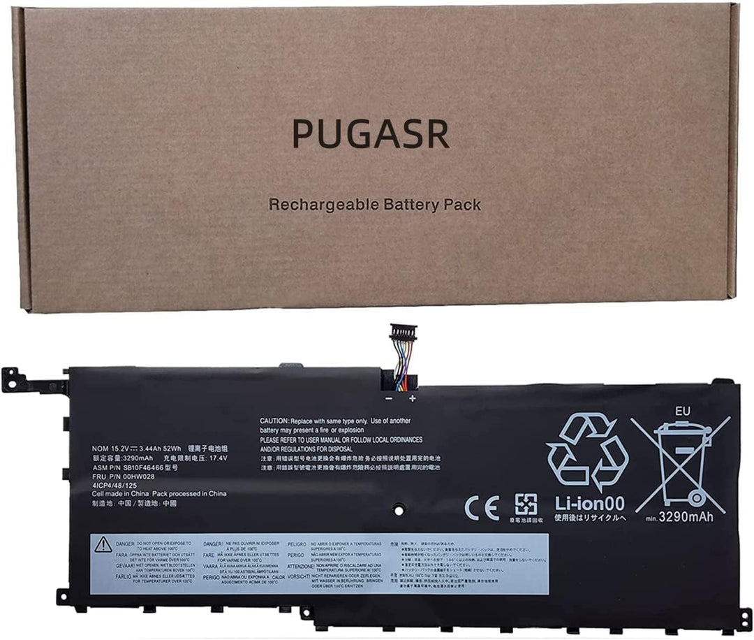 PUGASR 00HW028 Laptop Akku Kompatibel mit Lenovo Thinkpad X1 Carbon 4th / Gen 4 (2016) ThinkPad X1 Y
