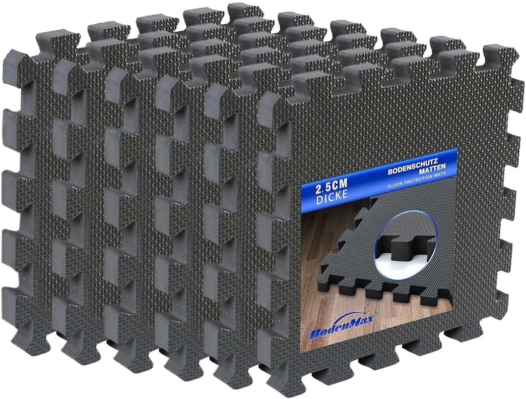 BodenMax Bodenschutzmatte Sportmatte Puzzlematte Fitnessmatte rutschfest Bodenschutz Pool Unterlegma
